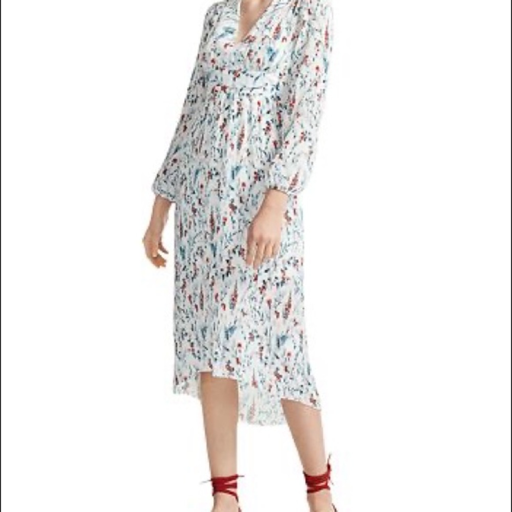 ⭐️NWT Maje long sleeve pleated floral dress
